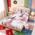 thumbnail image 2 of Manfei Vintage Xmas Christmas Tree Bed Sheets,Winter Holiday Full Size Sheets,4pcs,1 Flat Sheet,1 Fitted Sheet and 2 Pillowcases, 2 of 6