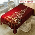 thumbnail image 1 of Christmas Tablecloth Print Rectangle Table Cover Holiday Party Home Decor, 1 of 2