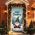 thumbnail image 4 of Ouuluon Festive Christmas Door Cover, 35X71 inch Curtain for Door Wall Holiday Party Decoration, 4 of 7