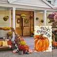 thumbnail image 6 of Sm:)e Watercolor Pumpkin Polka Dot Fall Garden Flag 12x18 Inch Double Sided, Autumn Small Banner Yard Sign Outside Decoration, 6 of 7