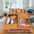 thumbnail image 2 of Una Mujer Bajo la Influencia Conjunto de sábanas temático, trío de piezas, cómodo y amigable con la piel, diseño único, regalo de decoración para el hogar para familiares, amigos y fans,135cm *200cm, 2 of 6