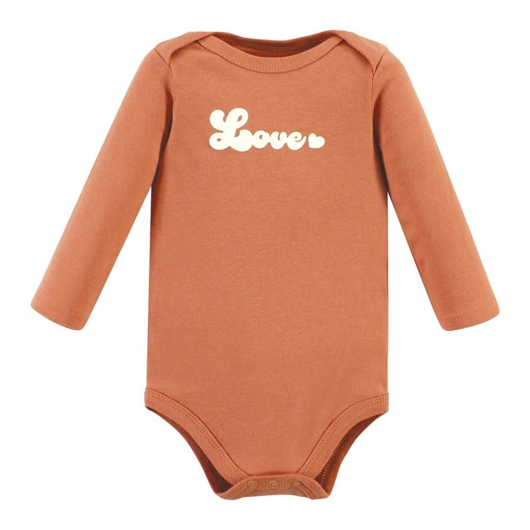 Hudson Baby Girl Long Sleeve Bodysuits and Pants Magical Rainbow Orange (Preemie)