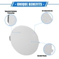 thumbnail image 3 of Car Tow Hook Eye Hole Cover Cap Compatible for BMW X5 SDrive35i 2016-2018, White Front Right Bumper Only for M Aerodynamics/Sport Package Edition, 3 of 7