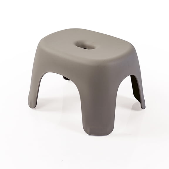 Dolu Nuve Kids Non Slip Step Stool Plastic Toddler Helper for Bathroom, Stone Grey