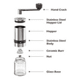 thumbnail image 3 of askmiss Manual Hand Coffee Grinder with Ceramic Conical Burr Mill, 3 of 5