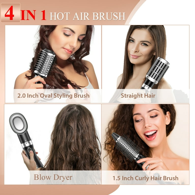 SKIMI by Whall Ceramic Hair Dryer Brush Travel friendly Tool Set for Straightening Drying Curling Styling Walmart