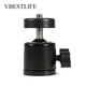 thumbnail image 4 of VBESTLIFE Soporte De Cabeza De Bola Giratoria De 360 ​​Soporte De Cabeza De Bola De Tornillo De 1/4 '' aleación De Aluminio Resistente Para Soporte De Lámpara Monopie DSLR Negro, 4 of 7