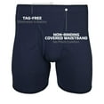 thumbnail image 4 of Gildan Men's Covered Waistband Boxer Briefs, Multipack, Mixed Royal (5-Pack), Large, 4 of 4