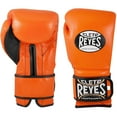 thumbnail image 2 of Cleto Reyes Hook and Loop Leather Training Boxing Gloves - 16 oz. - Tiger Orange, 2 of 3