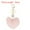 Pink, variant on Uxcell Faux Fur Pom Pom Keychain Artificial Cute Puff Ball Keychain Heart Fluffy Charm Plush Pendant White