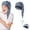 Navy, variant on Unisex Striped Knit Long Tail Hat with Pom Pom – Winter Windproof Beanie for Outdoor – Adjustable Elf Hat for Christmas Party – One Size (Fits 21.2-23.2 Inches Head Circumference)