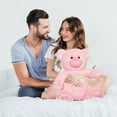 thumbnail image 6 of LotFancy Teddy Bear Stuffed Animal, 20 in Bear Plush Toy Gift for Kids Girls Girlfriend, Pink, 6 of 8