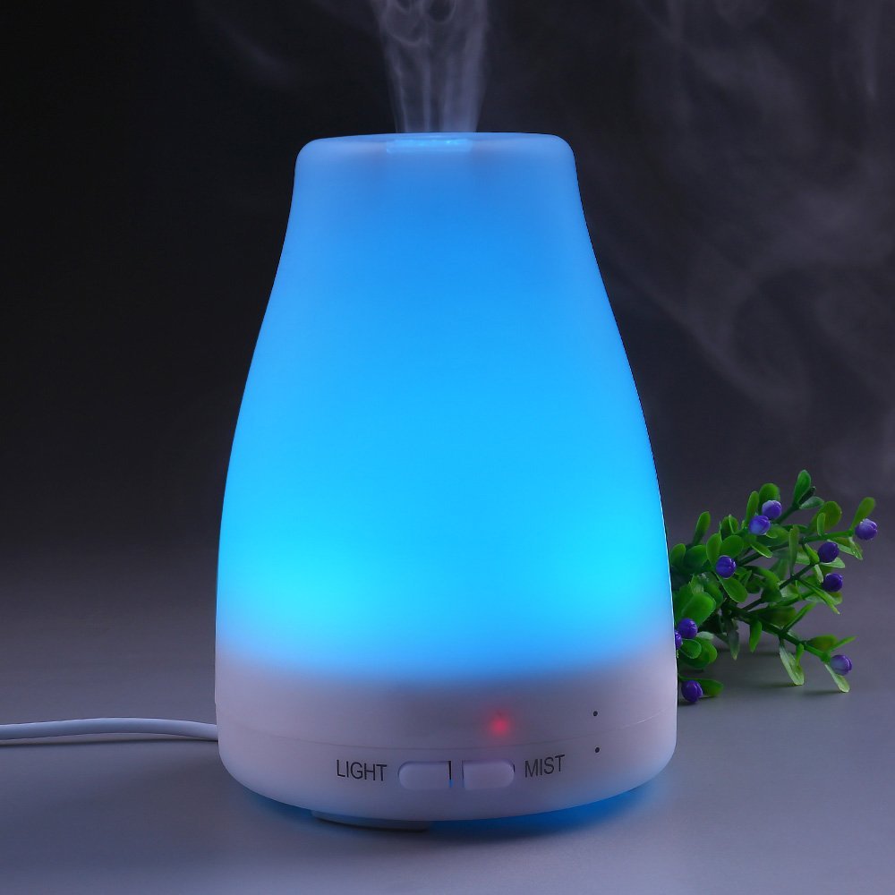 Qedertek 100ml Portable Ultrasonic Aromatherapy Essential Oil Diffuser