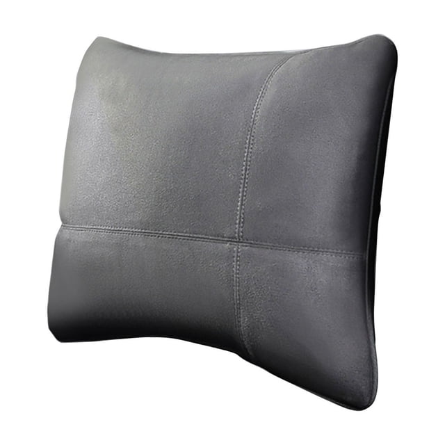 Dadatutu Lumbar Support Pillow, 17X11 Suede Drive Car Back Pillows, Designed for Lower Back, Multi-Purpose Pillow for Office, Sofa, Rest, Improve Posture