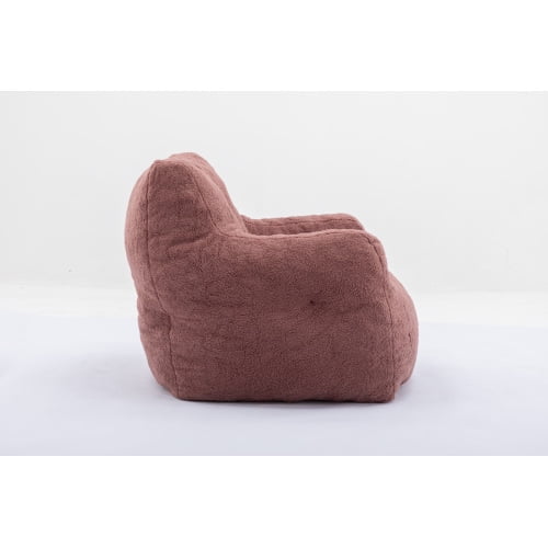 Panpan Bean Bag Chairs with Memory Foam,37 W White Teddy Bean Bag  Chair,Fluffy Lazy Sofa-The Pop Maison