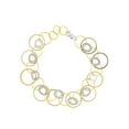 thumbnail image 2 of Alfieri & St.John Damiani Three Tone Round Links Ladies Bracelet 18K Gold, 2 of 2
