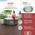 thumbnail image 3 of Coleman Bahamas AirJet Inflatable Outdoor Round Hot Tub 2-4 Person with Pump #P08411, 3 of 17