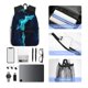 thumbnail image 4 of Disketp Blue Marble And Gold Mochila Ligera Clásica con Múltiples Bolsillos, Mochila Casual para Hombre y Mujer, Ideal para Escuela, Trabajo y Viajes, 4 of 6