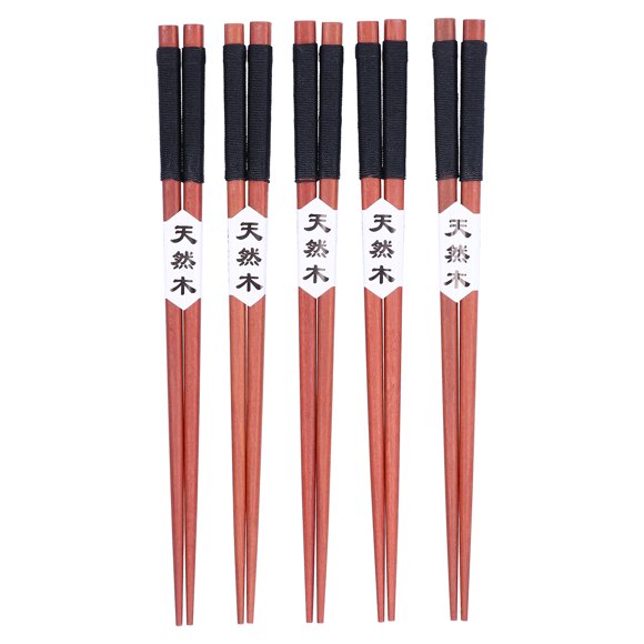 Palillos de sushi, 5 pares de palillos de madera, palillos de madera enredados, diseñados a medida