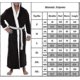 thumbnail image 2 of Men Long Hooded Bathrobe Soft Nightgown Robe Dressing Gown, 2 of 2