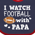 thumbnail image 4 of Inktastic I Watch Football with My Papa Boys Baby Bib, 4 of 4