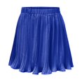 thumbnail image 2 of EDFBUYKRS Female Skirts Mini Skirt with Shorts Low Rise Women's Solid Color A Line Version of The Pleated Skirt Short Skirt, 2 of 4