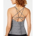 thumbnail image 2 of Island Escape BLACK MULTI Reeves Palisades Strappy Back Tankini Swim Top, US 6, 2 of 6