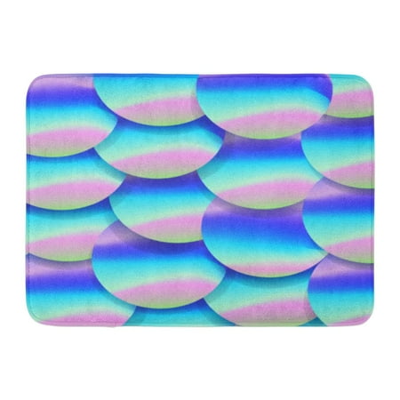 - GODPOK Carnival 80S Holographic Big Sequined Pink Purple and Violet Lilac Glistening Sequins Beaded Circle Rug Doormat Bath Mat 23.6x15.7 inch