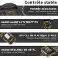 thumbnail image 4 of Arnés antitirones para perros, arnés táctico transpirable y ajustable, fácil de poner para perros pequeños y medianos, chaleco reflectante duradero, material de grado militar, talla M, negro., 4 of 5