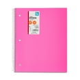 thumbnail image 2 of (4 pack) Pen+Gear College Ruled Poly 1-Subject Notebook with Inside Pockets, 9" x 11", Pink, 100 Heavyweight Sheets, 2 of 6