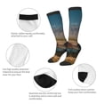 thumbnail image 3 of Naloa Deserted Classic Car Landscape Knee Socks, High Socks Long Stretchy Sock Women Knee High Stocking, Long Socks for Women, 3 of 6