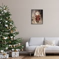 thumbnail image 3 of Stupell Industries Santa in Snowy Night Scene Holiday Painting Black Framed Art Print Wall Art, 24 x 30, 3 of 9