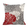 thumbnail image 3 of Fundas De Almohada Juego De 4 Fundas De Almohada Decorativas Rojas para Sofá Fundas De Almohadas De Margaritas Modernas para Sala De Estar Cojín Cama Al Aire Libre Gris, 3 of 5