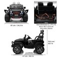 thumbnail image 4 of VOLTZ TOYS 2 Seater Ride On Car, 12V Electric Car for Kids, Electrical Jeep with 2 Seats, Full LED Lights, Parental Remote Control, MP3 Player (Black), 4 of 8