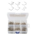 thumbnail image 1 of Graflsoa 1200PCS Automotive Plastic Repair Staples Kit with Storage Box, 4 Types of Wave Flat V M Staples for Bumper Welding and Plastic Repair Machines, 1 of 6