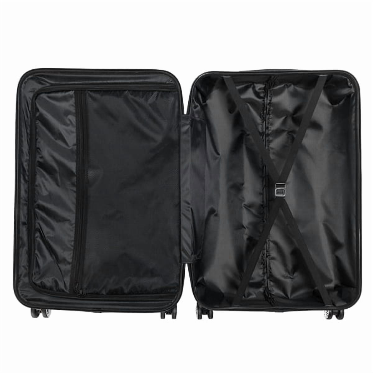 Alvantor 3-in-1 Large Capacity Travel Suitcase Set, Durable ABS+PC Hardshell Luggage with Wheels, Rose Gold (20"|24"|28")