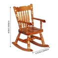 thumbnail image 3 of Home Decoration Sunjoy Tech Miniature Rocking Chair 1:12 Scale Dollhouse Accessories Tiny Furniture Model For Doll House Toy Home Decoration Scene Shooting, 3 of 8