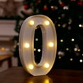 thumbnail image 2 of XMMSWDLA Decorative Led Light Up Number Letters, Plastic Marquee Number Lights Sign Party Wedding Decor Number, 2 of 2