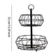 thumbnail image 4 of Billuyoard Estante para cesta de frutas de 2 niveles, organizador de verduras, soporte para encimera de salón para el hogar, adorno para de té, Organizadores de utensilios de cocina, 4 of 6