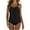 Black, variant on Tankini Womens Swimsuit Tank Top Two Piece Bathing Suit with Shorts Conservative Swimwear