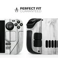 thumbnail image 2 of Design Skinz - Compatible with Steam Deck - Skin Decal Protective Scratch-Resistant Removable Vinyl Wrap Cover - White & Gray Wood Planks, 2 of 5