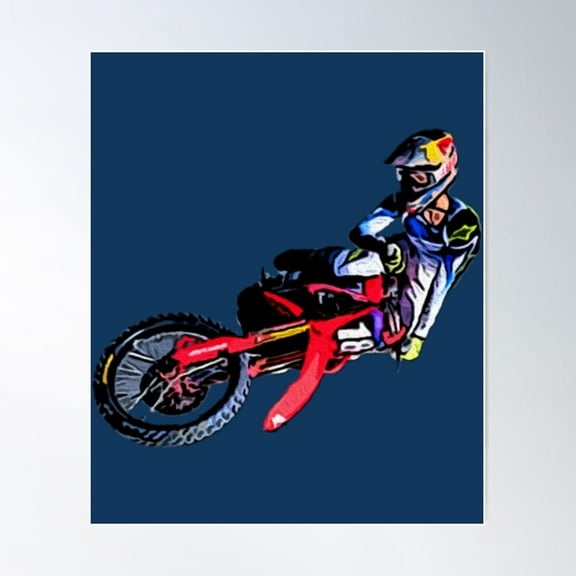 Jett Lawrence Sx Poster Wall Art, Modern Wall Decor, 8x12 UNFRAMED