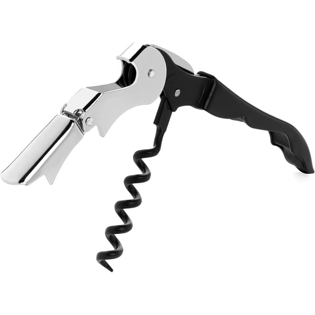 Woeilo Wine Opener, Professional Waiter Corkscrews with Foil Cutter and Bottle Opener, Cap Remover - Manual Wine Key for Servers, Waiters, Bartenders and Home Use