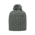thumbnail image 2 of J. America TW5005 Adult Slouch Bunny Knit Cap - Gray, 2 of 2