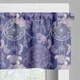 thumbnail image 3 of Ambesonne Boho Valance Pack of 2, Floral Dreamcatchers, 42"X18", Lavender Dark Lavender, 3 of 5