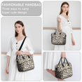thumbnail image 6 of Brown and Beige Leopard Print Insulated Leakproof Lunch Box for Women, Large Lunch Bag for Tween Teen Adult, Loncheras Para Mujer for Work Beach Travel Picnic Camping, 6 of 6