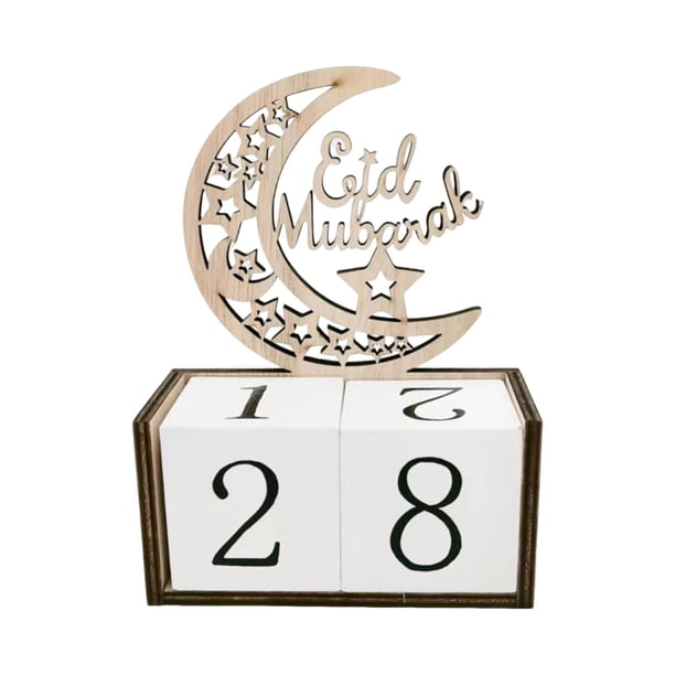 Calendario de Adviento del Eid, regalos de Ramadán, suministros para fiestas, decoración del Eid, Eid Mubarak islámico Estilo A