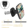 thumbnail image 3 of 4 Pcs Cabinet Handle Drawer Pulls Dragonfly Knobs with Screws Square Furniture Office Cabinet Knob Decoration, 3 of 7