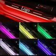thumbnail image 2 of Customized Magnetic Car Door Sill Pedal Illuminated Lights Logo Infrared Sensor USB Charging Auto Scuff LED Threshold Plate Lamp, 2 of 5
