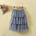 2DXuixsh Flower Girl Dress Girls Skirt Mid Length Girls Sweet Pleated
